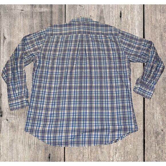 Peter Millar Button Down Up Shirt Long Sleeve Men’s Size XL Plaid 100% Cotton - Picture 6 of 7